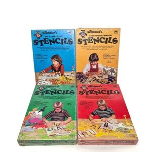 4 Vtg The Scribbler’s Dinosaurs, Big & Little ABC, Zoo Animals, Story